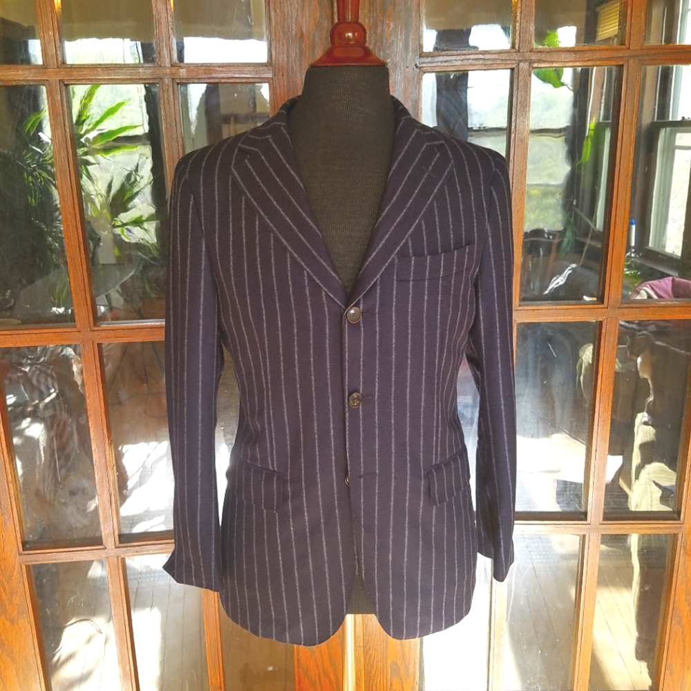 38S  SuitSupply Pinstripe Italian Wool suit